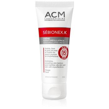ACM Sébionex K védő mattító krém a zsíros és tökéletlen arcbőrre A.H.A.-val (Alpha Hydroxy Acids) 40 ml kép