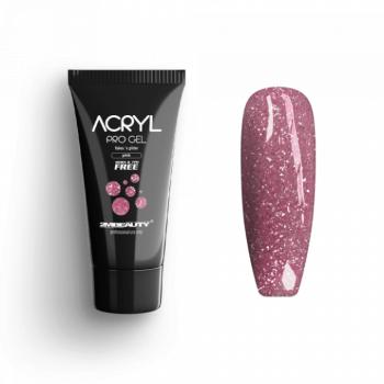 Acryl Pro Gel Flakes 'n Glitter Pink - HEMA Mentes Akrilzselé (15g) kép