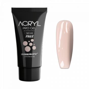 Acryl Pro Gel Light Nude - HEMA Mentes Akrilzselé - Tubusos (60g) kép