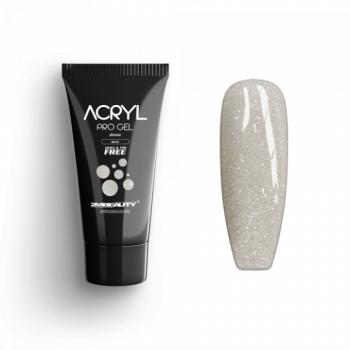 Acryl Pro Gel Shimmer Ecru - HEMA Mentes Akrilzselé (15g) kép