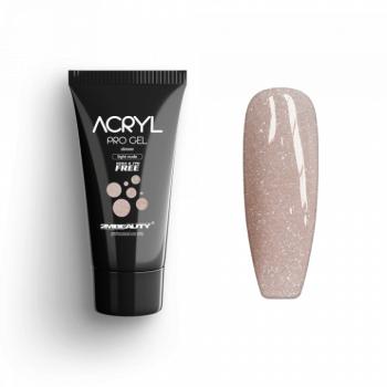Acryl Pro Gel Shimmer Light Nude - HEMA Mentes Akrilzselé (15g) kép