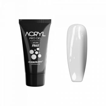Acryl Pro Gel Soft White - HEMA Mentes Akrilzselé - Tubusos (15g) kép