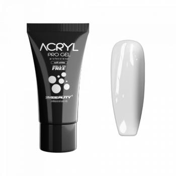 Acryl Pro Gel Soft White - HEMA Mentes Akrilzselé - Tubusos (30g) kép