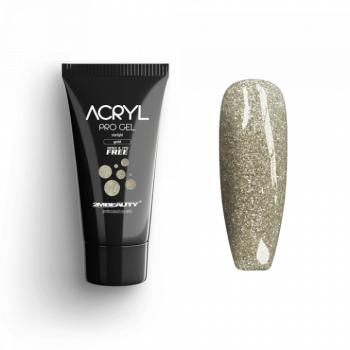 Acryl Pro Gel Starlight Gold - HEMA Mentes Akrilzselé (15g) kép