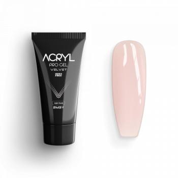 Acryl Pro Gel Velvet - Light Nude - HEMA Mentes Akrilzselé (15g) kép