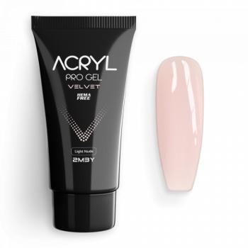 Acryl Pro Gel Velvet - Light Nude - HEMA Mentes Akrilzselé (60g) kép