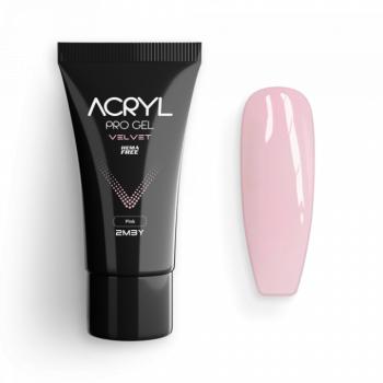 Acryl Pro Gel Velvet - Pink - HEMA Mentes Akrilzselé (30g) kép