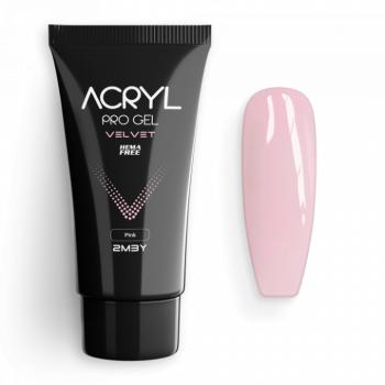 Acryl Pro Gel Velvet - Pink - HEMA Mentes Akrilzselé (60g) kép