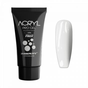Acryl Pro Gel White - HEMA Mentes Akrilzselé - Tubusos (60g) kép