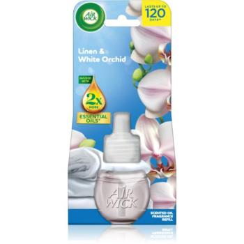 Air Wick Essential Oils Linen & White Orchid parfümolaj elektromos diffúzorba 19 ml kép