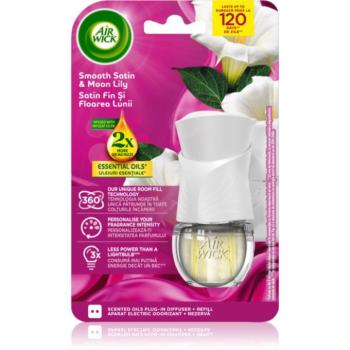 Air Wick Essential Oils Smooth Satin & Moon Lily elektromos légfrissítő töltelékkel 19 ml kép