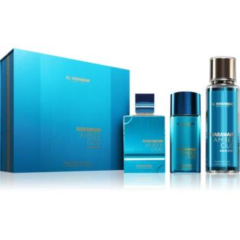 Al Haramain Amber Oud Aqua Dubai ajándékszett unisex 1 db kép