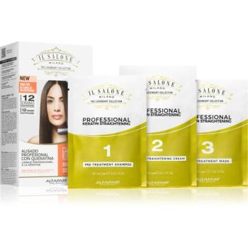 Alfaparf Milano Il Salone Milano Straightening Kit kisimító ápolás érzékeny hajra Illuminating Linseed Oil 1 db