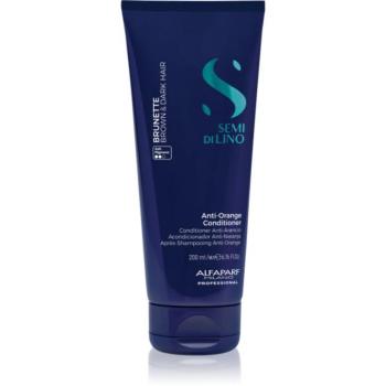 Alfaparf Milano Semi di Lino Brunette tonizáló kondicionáló semlegesítő réz alaptónusok 200 ml kép