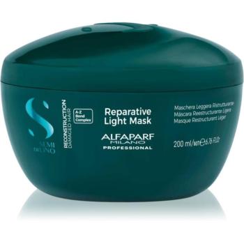 Alfaparf Milano Semi di Lino Reconstruction Reparative Light Mask regeneráló maszk a károsult hajra gyenge hajra 200 ml kép