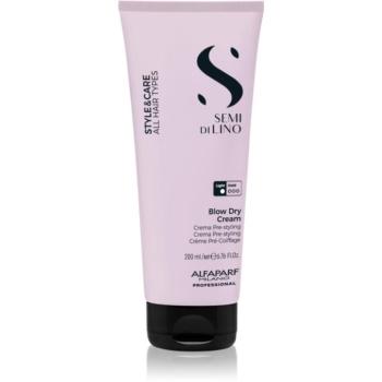 Alfaparf Milano Semi di Lino Style&Care Blow Dry Cream haj kifújását meggyorsító védőkrém minden hajtípusra 200 ml kép