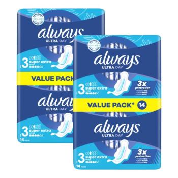 Always Ultra Day Night szárnyas egészségügyi Betét 2x14db kép