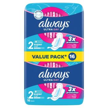 Always Ultra Day Super szárnyas egészségügyi Betét 16db kép