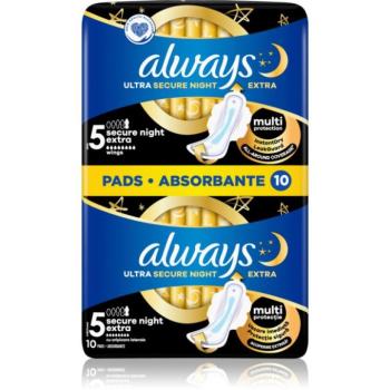 Always Ultra Secure Night Extra egészségügyi betétek 10 db kép
