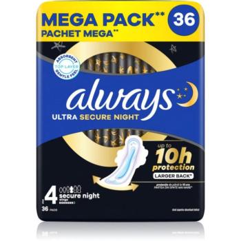 Always Ultra Secure Night Size 4 egészségügyi betétek éjszakára 36 db kép