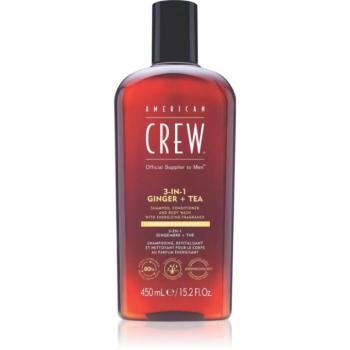 American Crew 3 in 1 Ginger + Tea 3 az 1 sampon, kondicionáló és tusfürdő uraknak 450 ml kép
