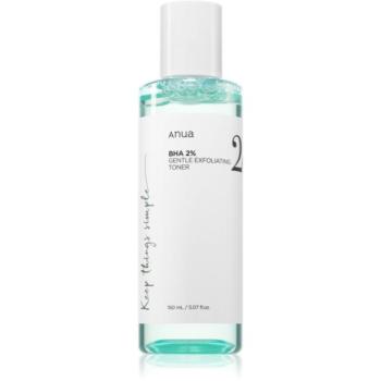 Anua BHA 2% Gentle Exfoliating Toner gyengéd bőrhámlasztó tonik problémás és pattanásos bőrre 150 ml kép