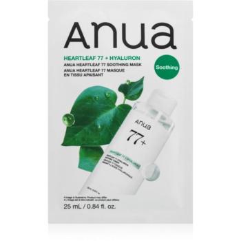 Anua Heartleaf 77 Soothing Mask nyugtató hatású gézmaszk hidratáló hatással 25 ml kép