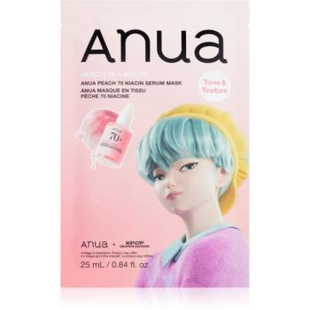 Anua K-Pop Demon Hunters Peach 70% Niacin Mask élénkítő arcmaszk kollagénnel 1 db kép