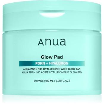 Anua PDRN 100 Hyaluronic Acid Glow Pad tonizáló párnák a bőr hidratálásáért és feszességéért 60 db kép
