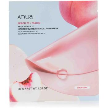 ANUA Peach 70 Niacin Brightening Collagen Mask, 4x 38g kép
