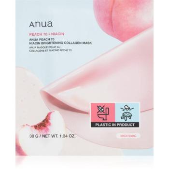 Anua Peach 70% Niacin Brightening Collagen Mask élénkítő arcmaszk kollagénnel 1 db kép