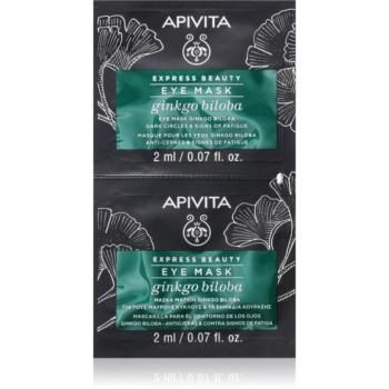 Apivita Express Beauty Eye Mask Gingko Biloba szemmaszk sötét karikákra 2x2 ml kép