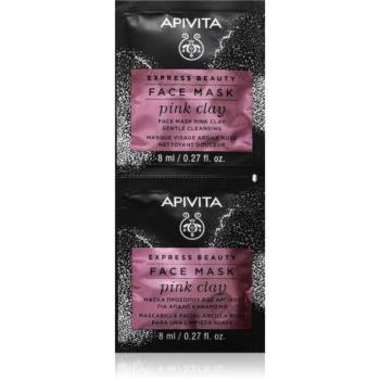 Apivita Express Beauty Pink Clay tisztító maszk 2x8 ml