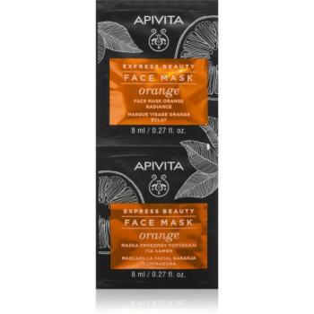 Apivita Express Beauty Radiance Face mask Orange élénkítő maszk az arcra 2x8 ml kép