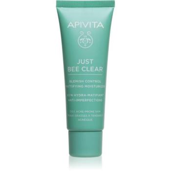 Apivita Just Bee Clear Blemish Control Moisturizer hidratáló arckrém niacinamiddal 40 ml kép