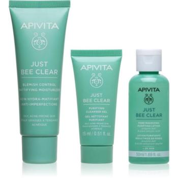 Apivita Just Bee Clear Routine Mini Set szett pattanások ellen kép