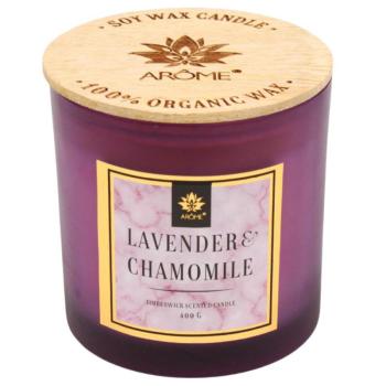 ARÔME - Levendula és kamilla  Illatgyertya 400 g kép