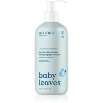 Attitude Baby Leaves Shampoo & Body wash sampon és tusfürdő gél gyermekeknek az édes alma illatával 473 ml kép