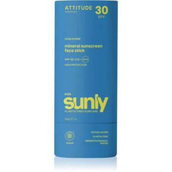 Attitude Sunly Kids Face stick ásványi napozó krém stift gyermekeknek SPF 30 20 g kép