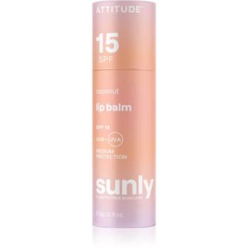 Attitude Sunly Lip Balm ajakvédő balzsam SPF 15 Coconut 8.5 g kép
