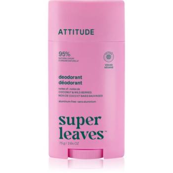 Attitude Super Leaves Natural Deodorant dezodor Coconut and Wild Berries 75 g kép