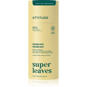 Attitude Super Leaves Natural Deodorant izzadásgátló deo stift alumíniummentes Earl Grey & Cucumber 75 g kép