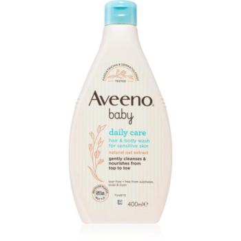 Aveeno Baby Hair&Body Wash sampon gyermekeknek haj és test 400 ml kép