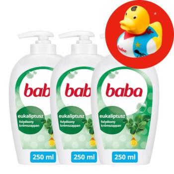 Baba antibakteriális folyékony Szappan Eukaliptusz 3x250ml + Aján... kép