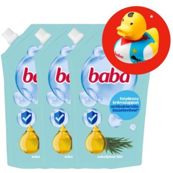 Baba antibakteriális folyékony Szappan Utántöltő Eukaliptusz 3x50... kép