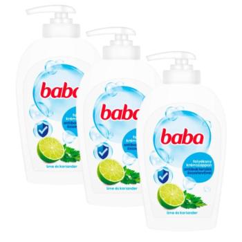 Baba Folyékony Szappan Antibakteriális Lime 3x250ml kép