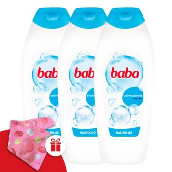 Baba Habfürdő Lanolin 3x750ml + Ajándék Baba Hajturbán kép