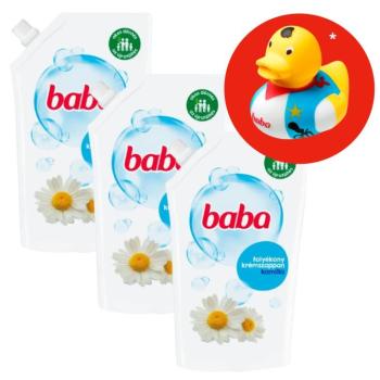 Baba kamilla Folyékony szappan utántöltő 3x500ml + Ajándék Gumikacsa kép