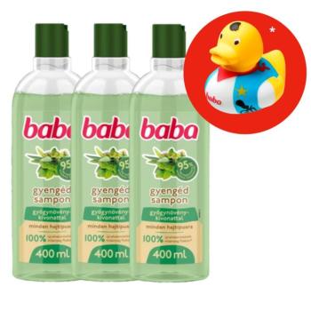 Baba Sampon Gyógynövénykivonattal Minden Hajtípusra 3x400ml + Ajá... kép