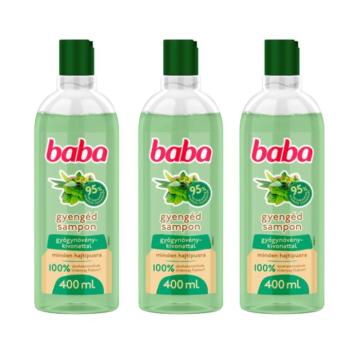 Baba Sampon Gyógynövénykivonattal Minden Hajtípusra 3x400ml kép